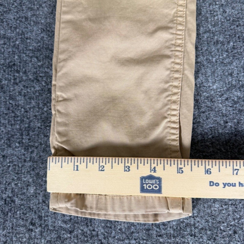Zara Man Beige Slim Fit Chino Pant 29x29 Stretch Cotton Casual Flat Front Office - Picture 7 of 8